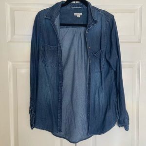 Denim button down shirt